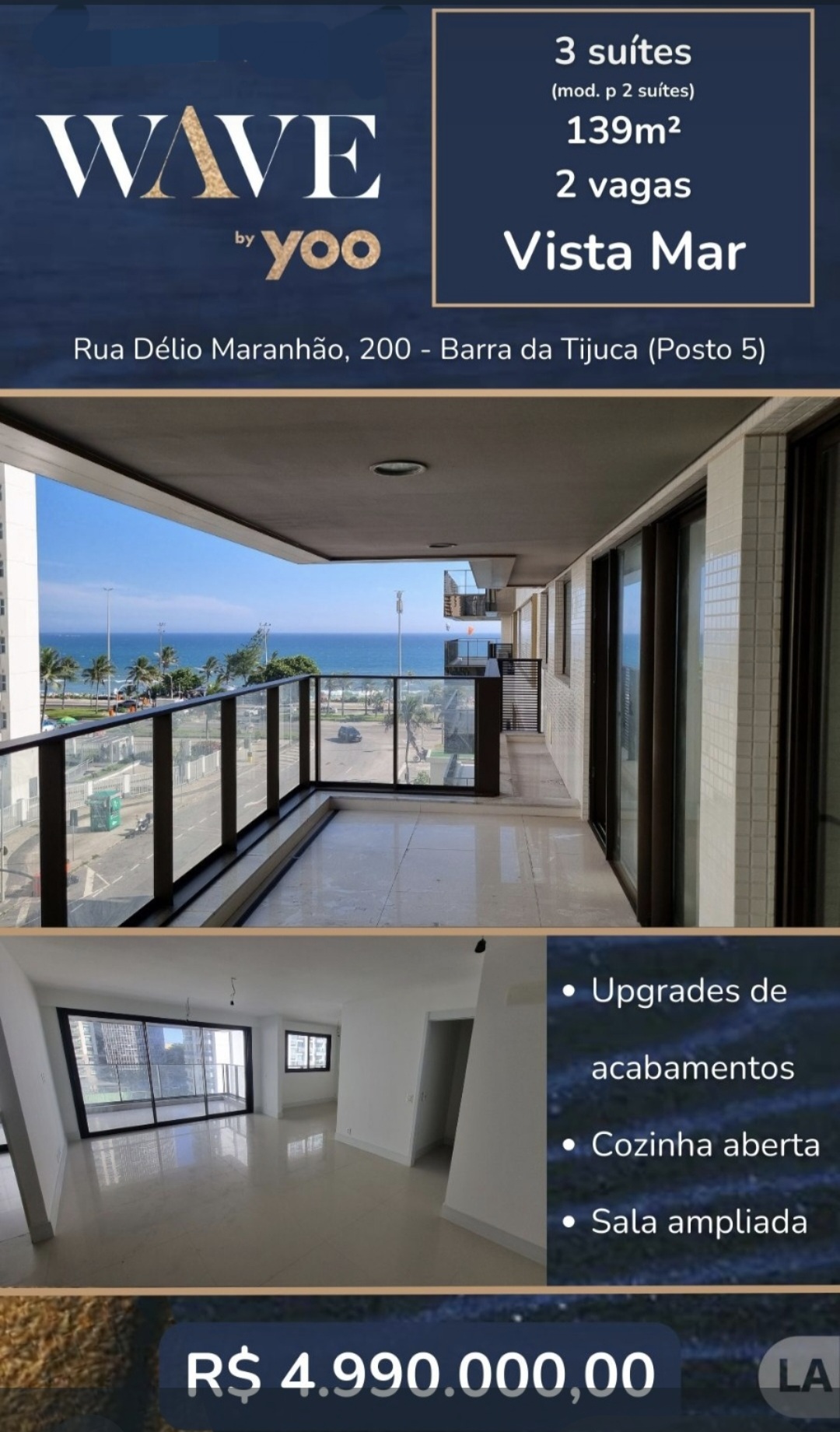 Slide Sunrise 3q 3s 2v com 139,98m2 por 4.990.000,00. ni