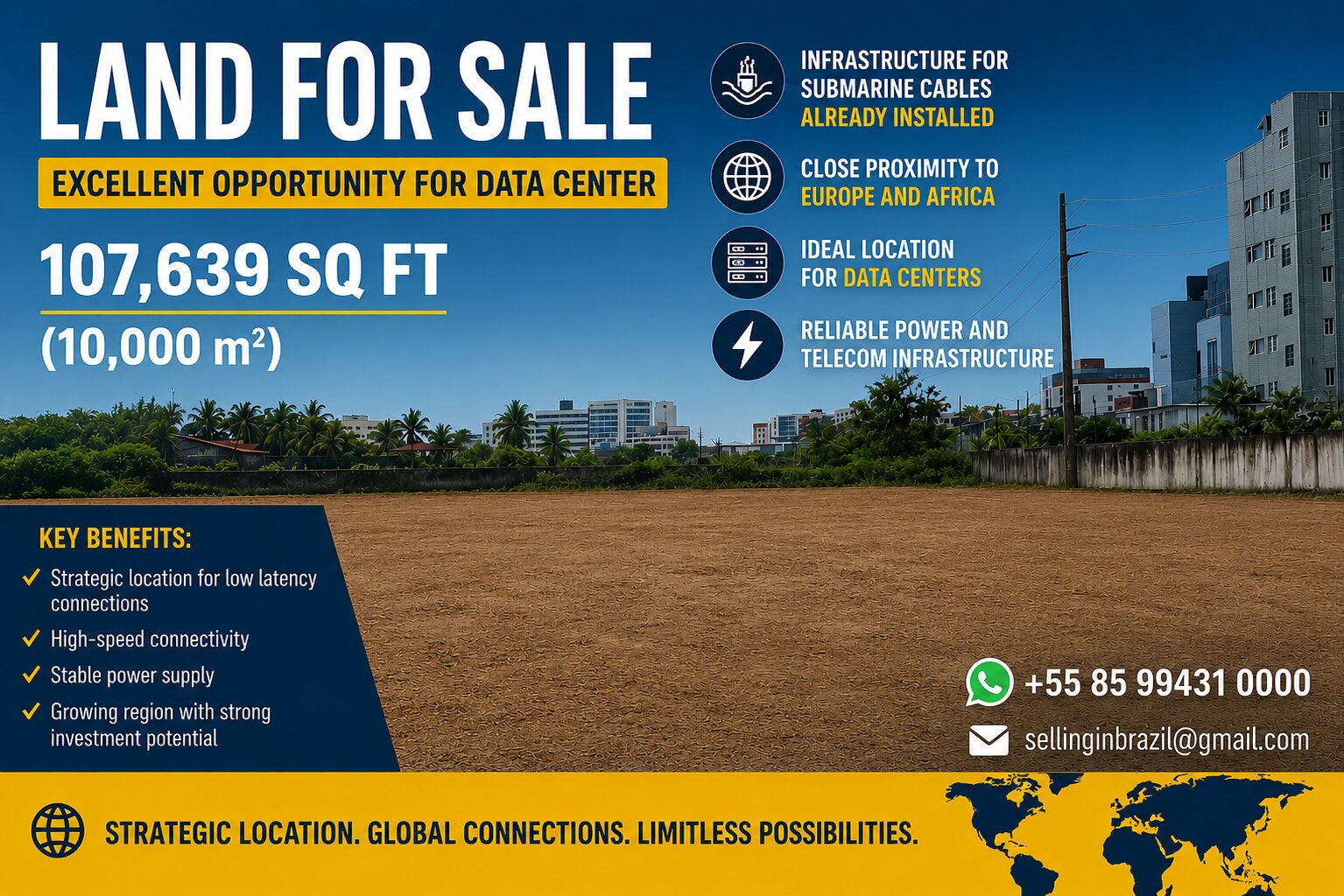 PRIME TECH & DATA CENTER LAND FOR SALE – FORTALEZA, BRAZIL 01