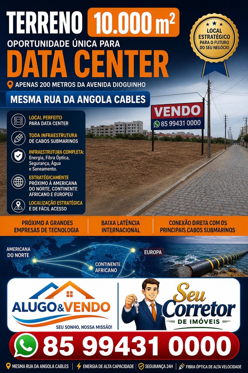 WHATSAPP 85 99431 0000  TERRENO NA PRAIA DO FUTURO - QUADRA DE 10 MIL METROS QUADRADOS  04